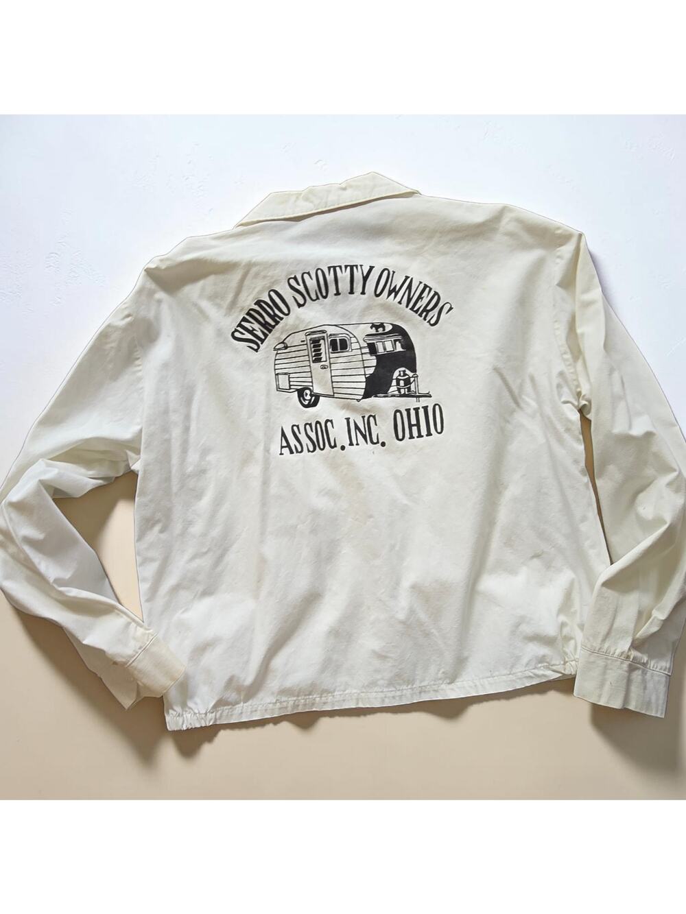 Rare VTG Serro Scotty Owners Assoc Jacket M Sportsmaster Myrtle Beach Camper